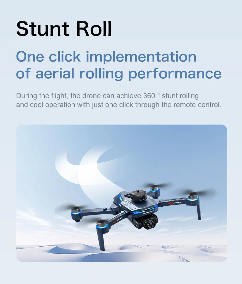 The GT8 drone is equipped with a 4.3-inch large-screen remote control, GPS, 8K triple camera, 5G WIFI, FPV brushless quadcopter