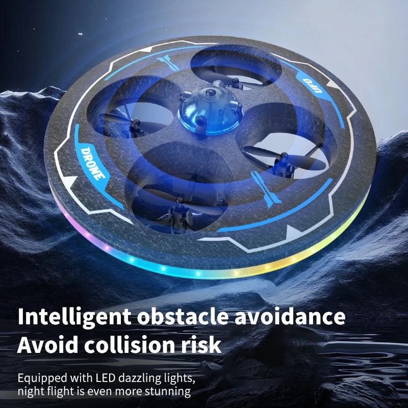 Drone with Camera Foam UAV Ufo Intelligent Obstacle Avoidance Aerial Aircraft 2.4G 4CH Mini RC Helicopter Dron Toys for Kids