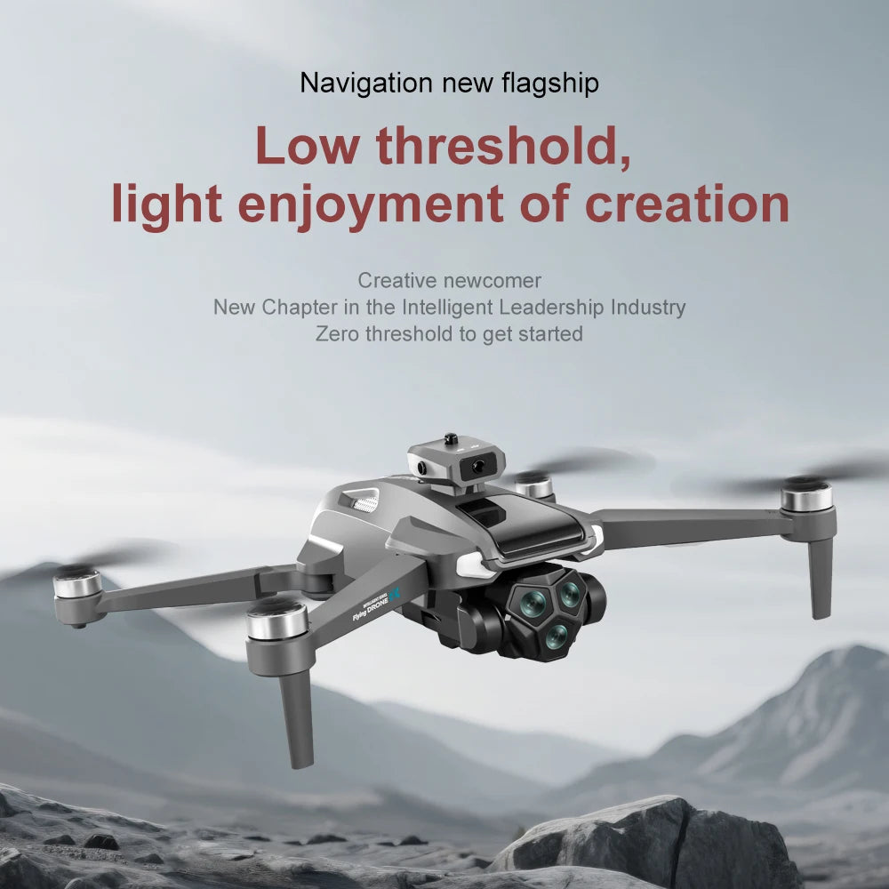 2025 New Drone with 4K Dual Camera Professional Video Drone Quadcopter 360 Intelligent Obstacle Avoidance for Gift Drone