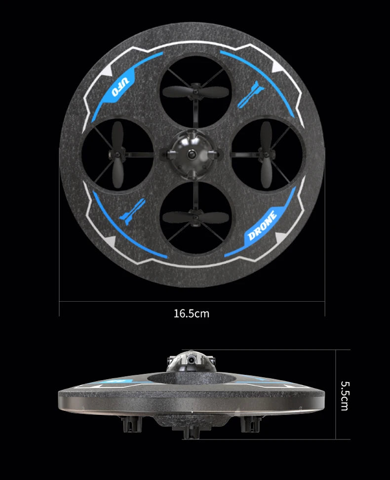 Drone with Camera Foam UAV Ufo Intelligent Obstacle Avoidance Aerial Aircraft 2.4G 4CH Mini RC Helicopter Dron Toys for Kids