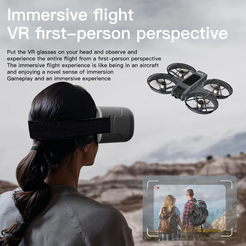 NEW X226 Drone VR Remote Control Brushless Dual Image Transmission HD Aerial Optical Flow Hover Obastacle Avoidance UAV Boys Toy