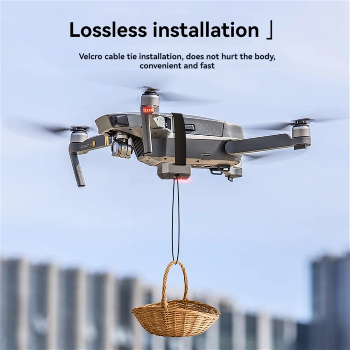 Drone Airdrop System for DJI Mini 4 Pro/Mini 3 Pro/Mini SE/Mini 2/2 SE for Fishing Bait Wedding Ring Gift Airdropper