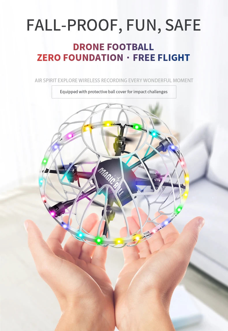 4DRC V49 Drone for Soccer Competition WiFi Fpv Obstacle Avoidance Helicopter Fixed Height RC Flying Ball Toys Starter Gifts