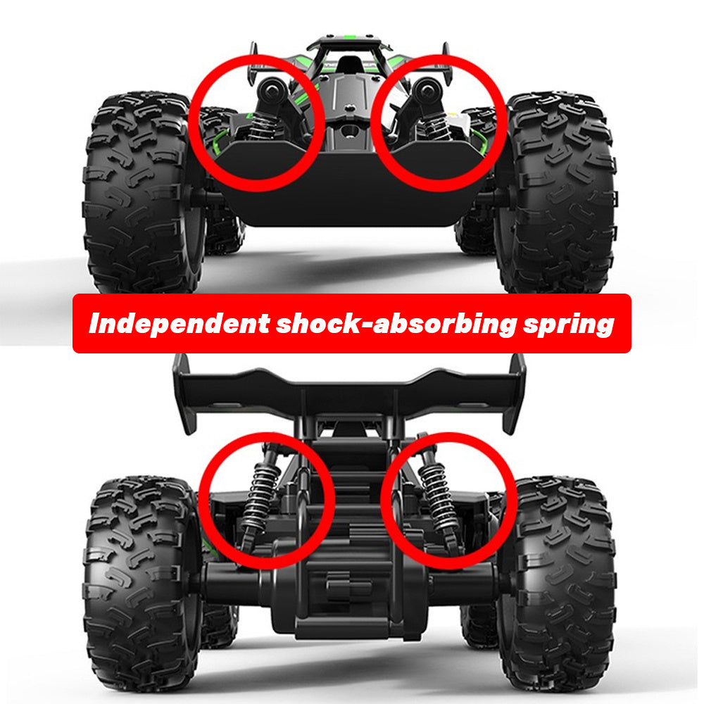1: 18 Small High-speed Off-road 2. 4G Remote Control Car Drifting 15KM/H To Adapt To Various Road Sections Anti-collision Settings Rubber Big Tires Christmas, Halloween, Thanksgiving Gift