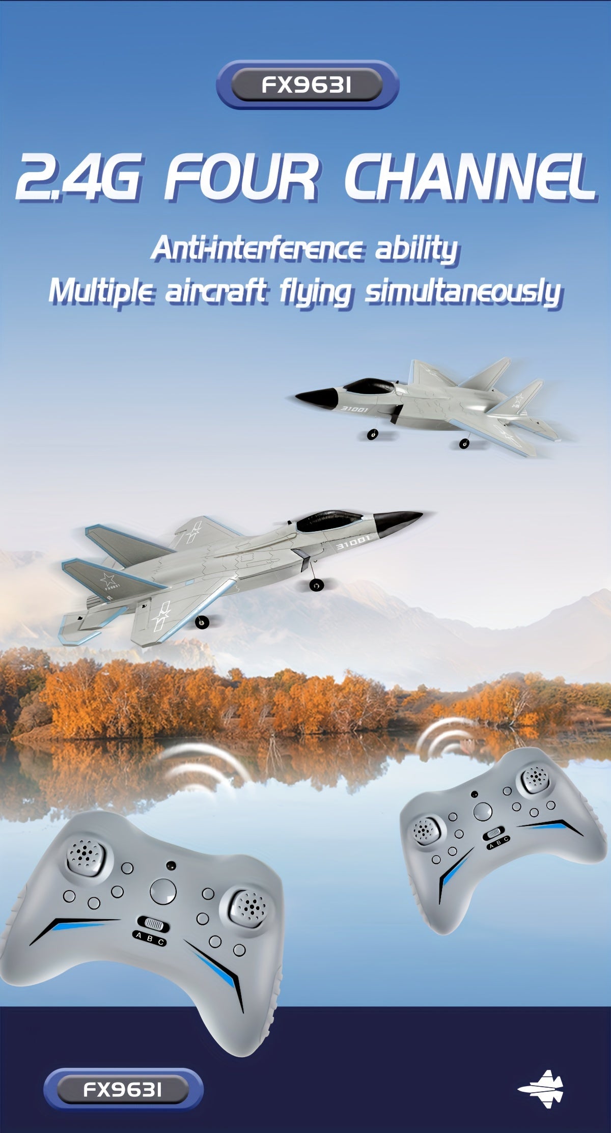 J35 High-Speed RC Fighter Jet Drone - Weatherproof, Durable Foam Wings, 2.4G Remote Control, USB Rechargeable 650mAh Battery, Easy Assembly & Flight