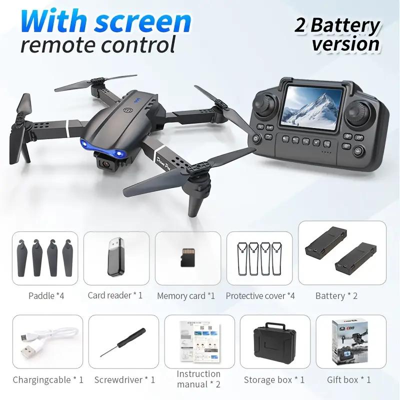 E99Pro Dual Camera Drone – Foldable WiFi FPV Quadcopter