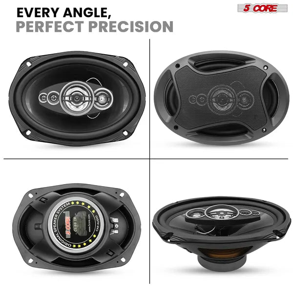 5Core 6x9 Car Speaker – 800W 2-Way Coaxial Speakers with Super Tweeter (4 Ohm)