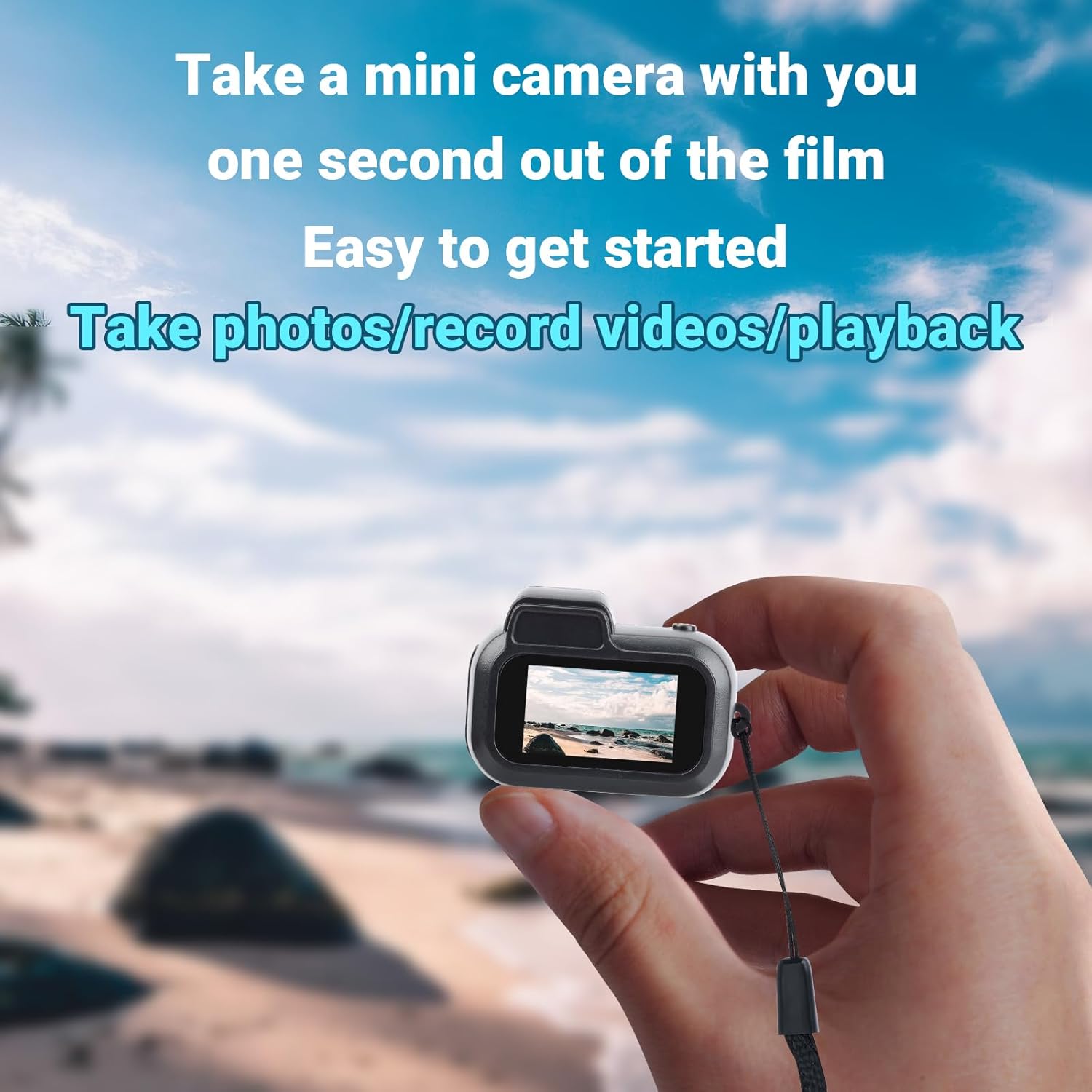 Keychain Mini Camera – 1080P Pocket Micro Video Recorder with 32GB Card