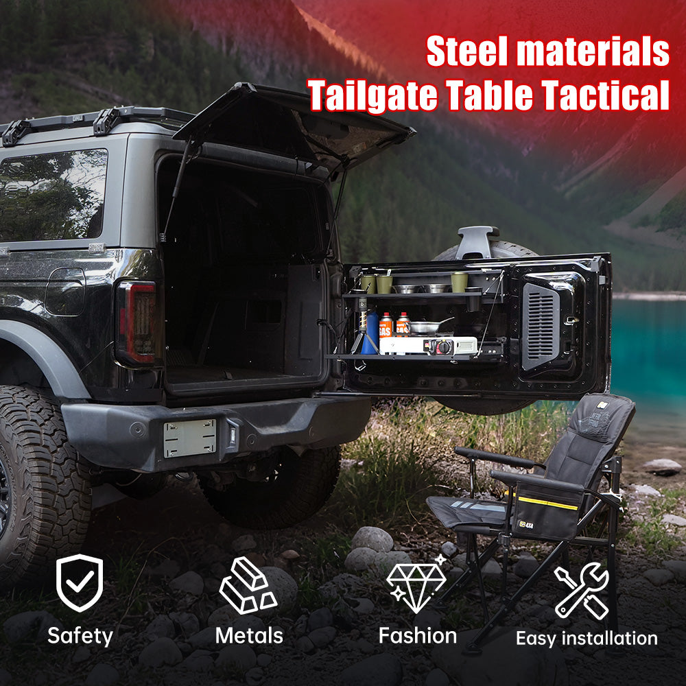Tailgate Table for Ford Bronco (2021–2024) – 2-Tier Cargo Shelf