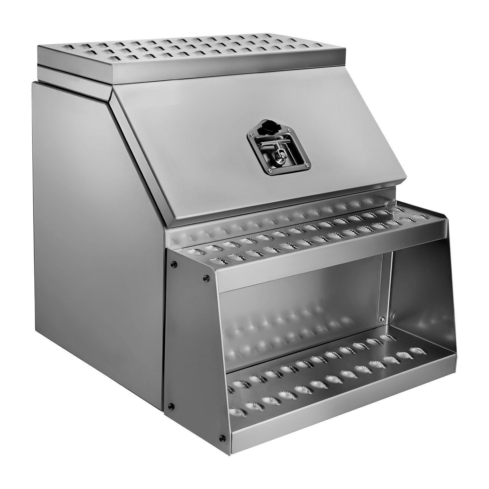 Heavy Duty Truck Step Toolbox – 24" Aluminum Waterproof