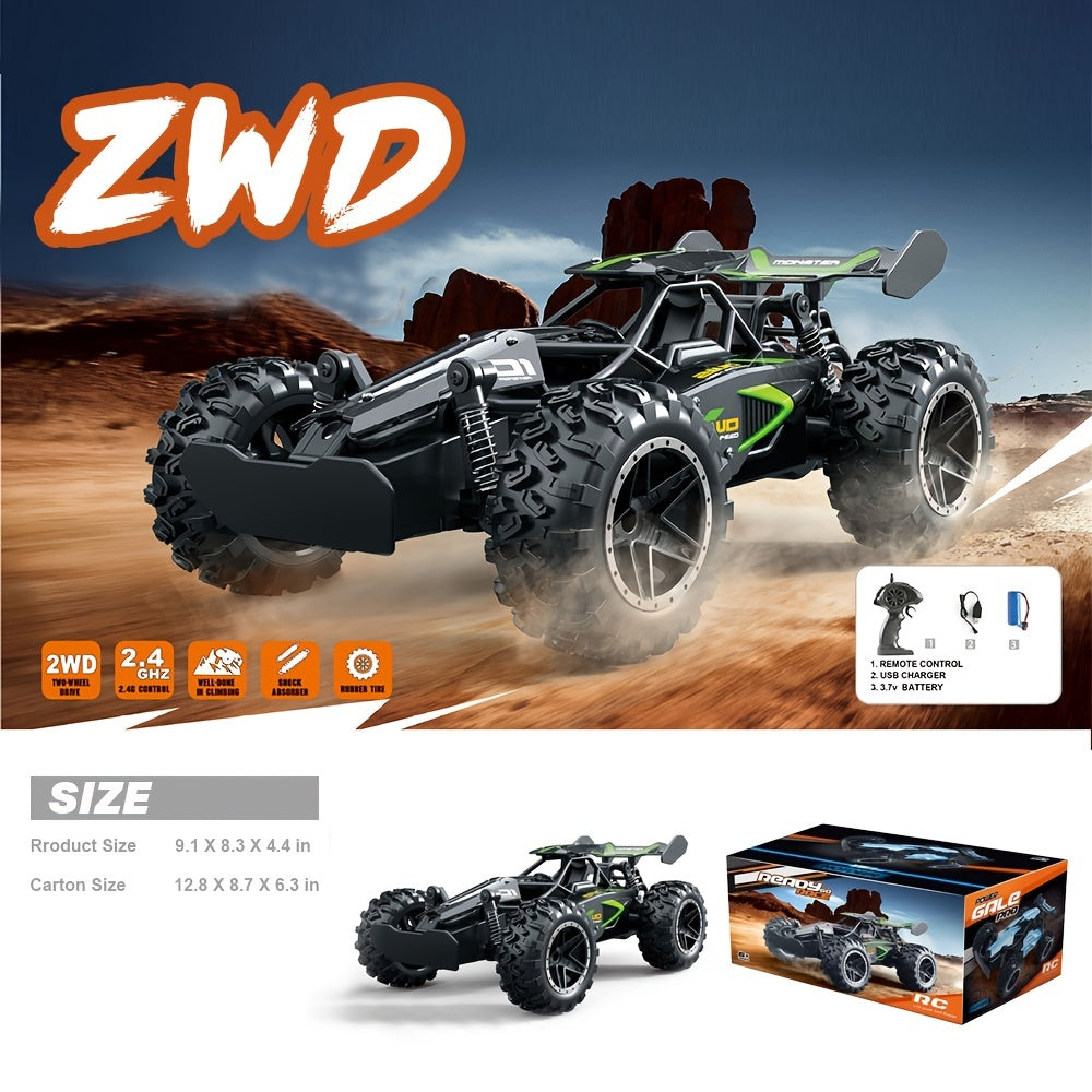 1: 18 Small High-speed Off-road 2. 4G Remote Control Car Drifting 15KM/H To Adapt To Various Road Sections Anti-collision Settings Rubber Big Tires Christmas, Halloween, Thanksgiving Gift