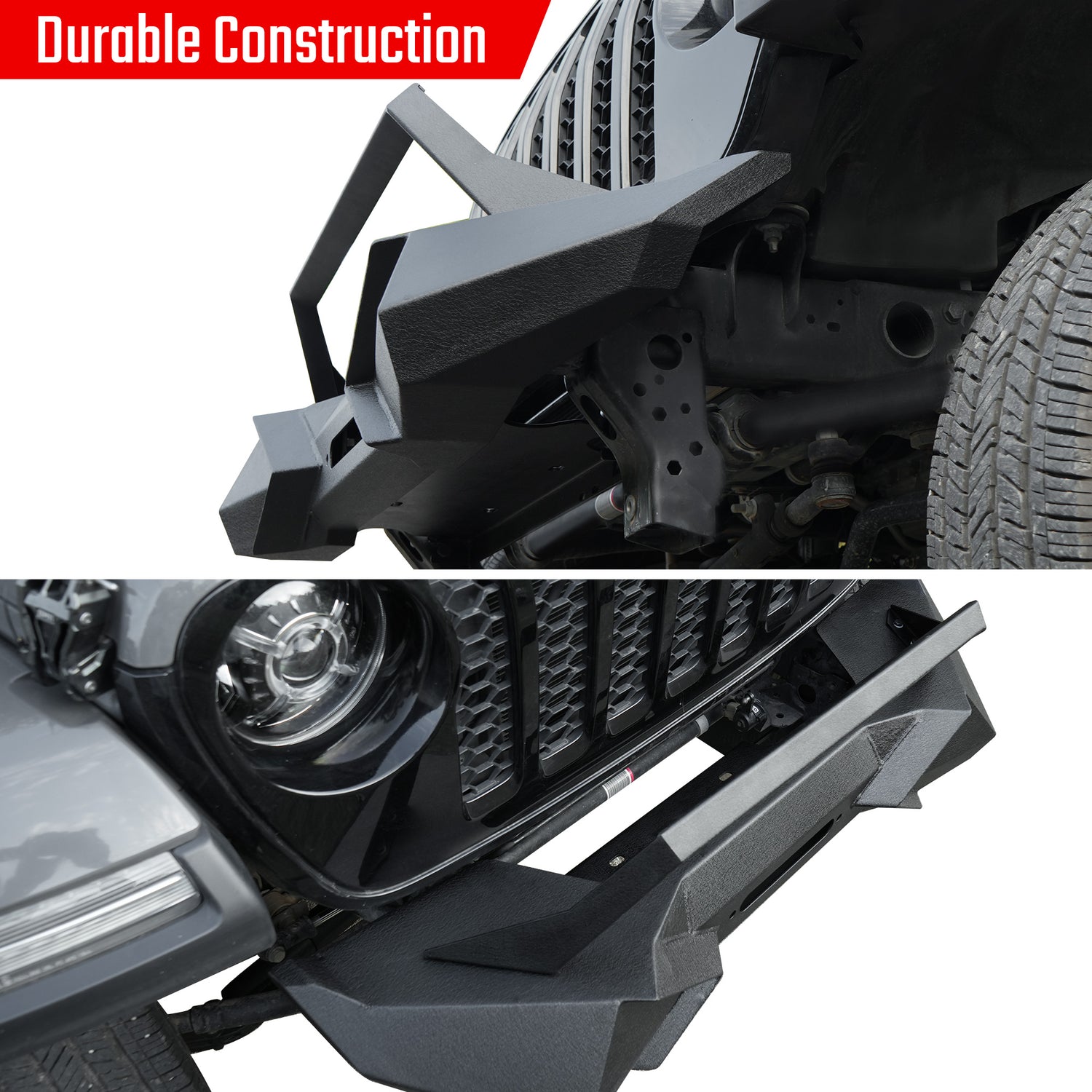 Front Bumper with Winch Plate for Wrangler JK (2007–2018)