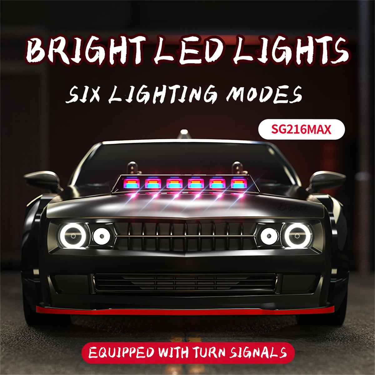 70KM/H All Terrain High Speed Off-road RC Car, 2.4Ghz Remote Control, 150M RC Distance, Full Proportional Adjustment, Lighting Modes, Brushless Motor, Outdoor Sports Racing/Drifting, Birthday Gifts