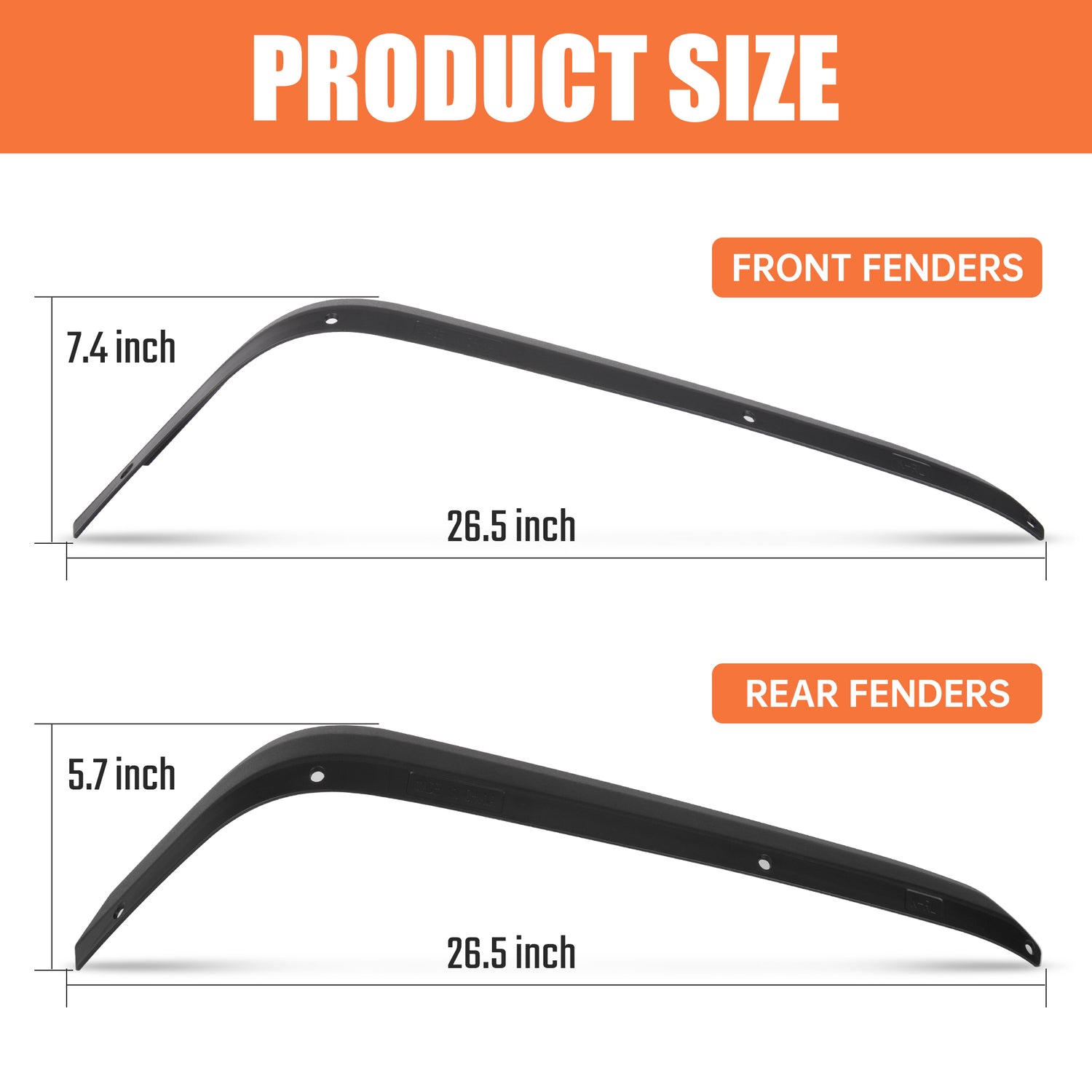 Fender Flares for Wrangler JK (2007–2018)