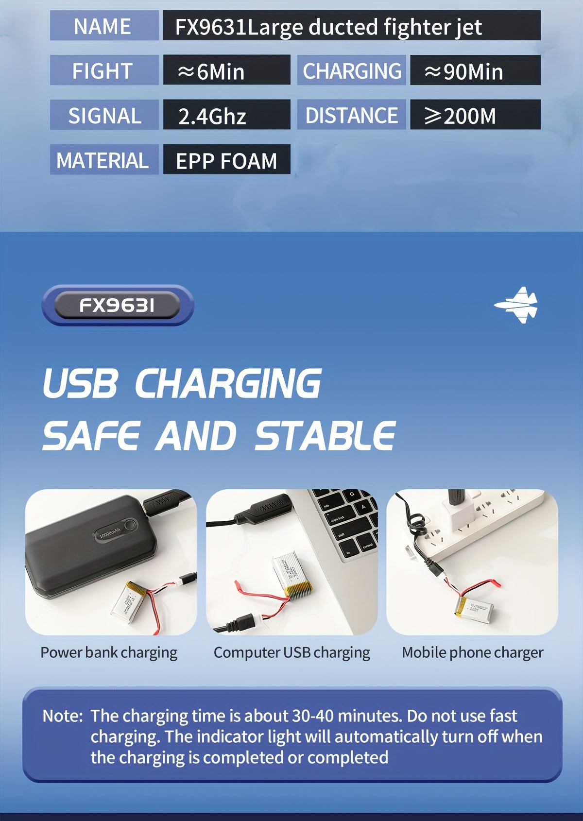 J35 High-Speed RC Fighter Jet Drone - Weatherproof, Durable Foam Wings, 2.4G Remote Control, USB Rechargeable 650mAh Battery, Easy Assembly & Flight