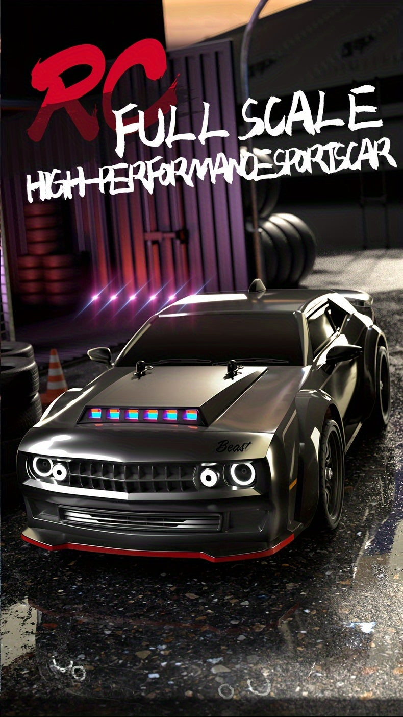 70KM/H All Terrain High Speed Off-road RC Car, 2.4Ghz Remote Control, 150M RC Distance, Full Proportional Adjustment, Lighting Modes, Brushless Motor, Outdoor Sports Racing/Drifting, Birthday Gifts