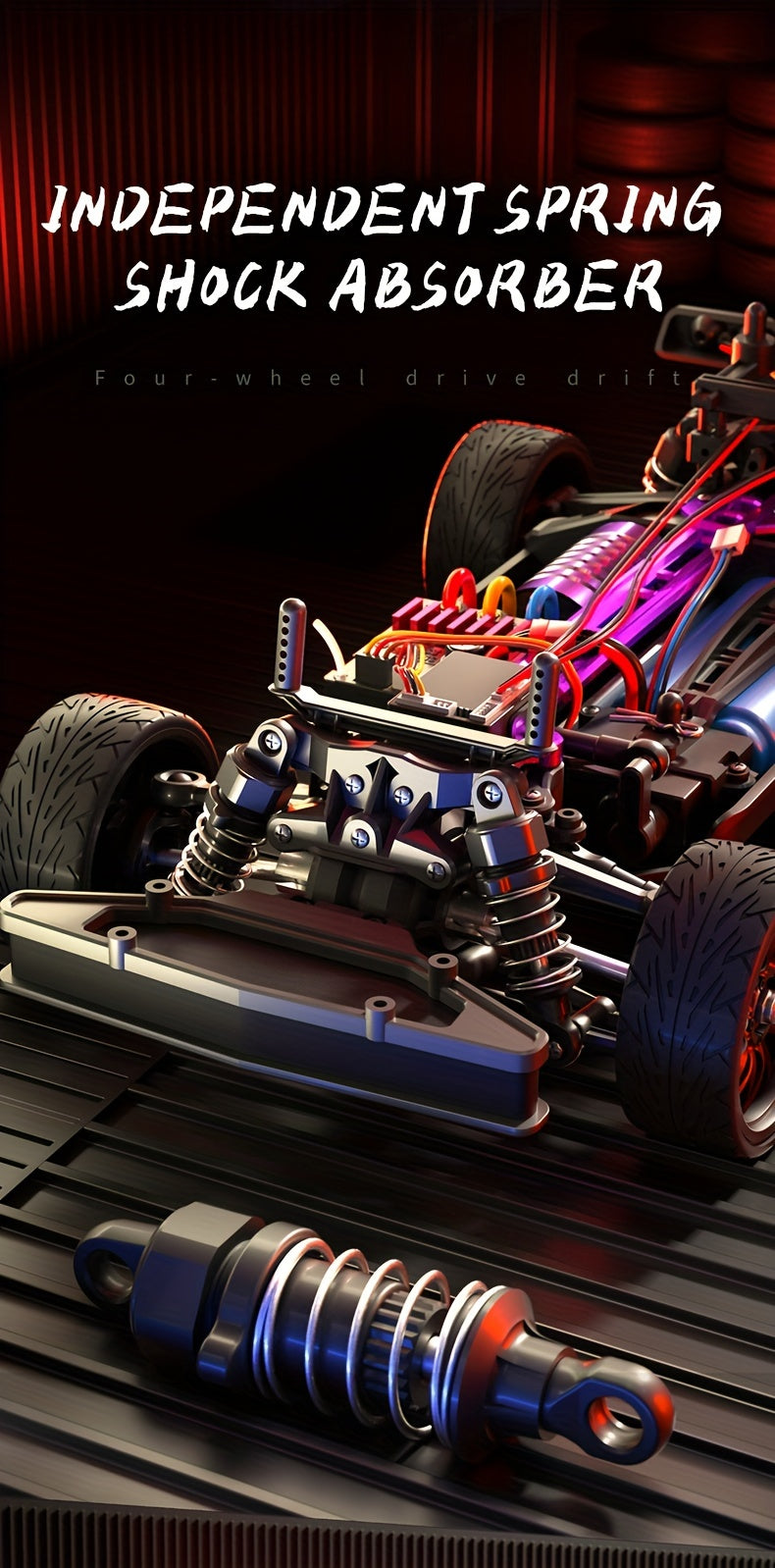 70KM/H All Terrain High Speed Off-road RC Car, 2.4Ghz Remote Control, 150M RC Distance, Full Proportional Adjustment, Lighting Modes, Brushless Motor, Outdoor Sports Racing/Drifting, Birthday Gifts