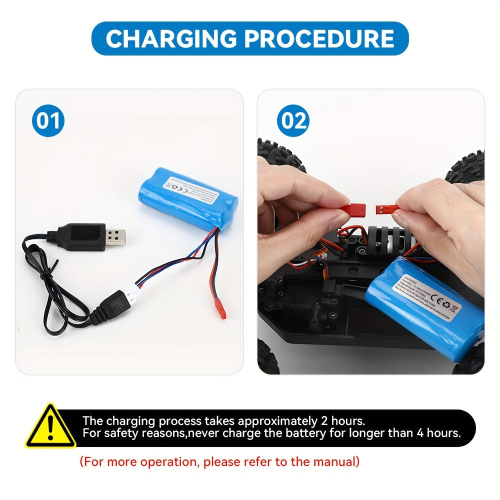 1:16 Scale All Terrain RC Cars, 2.4GHz 40KM/H High Speed 4WD Remote Control Car 4X4 Off Road Monster Truck, Blue Electric Vehicle Toys For Vehicle Enthusiasts Halloween Christmas Birthday Gifts