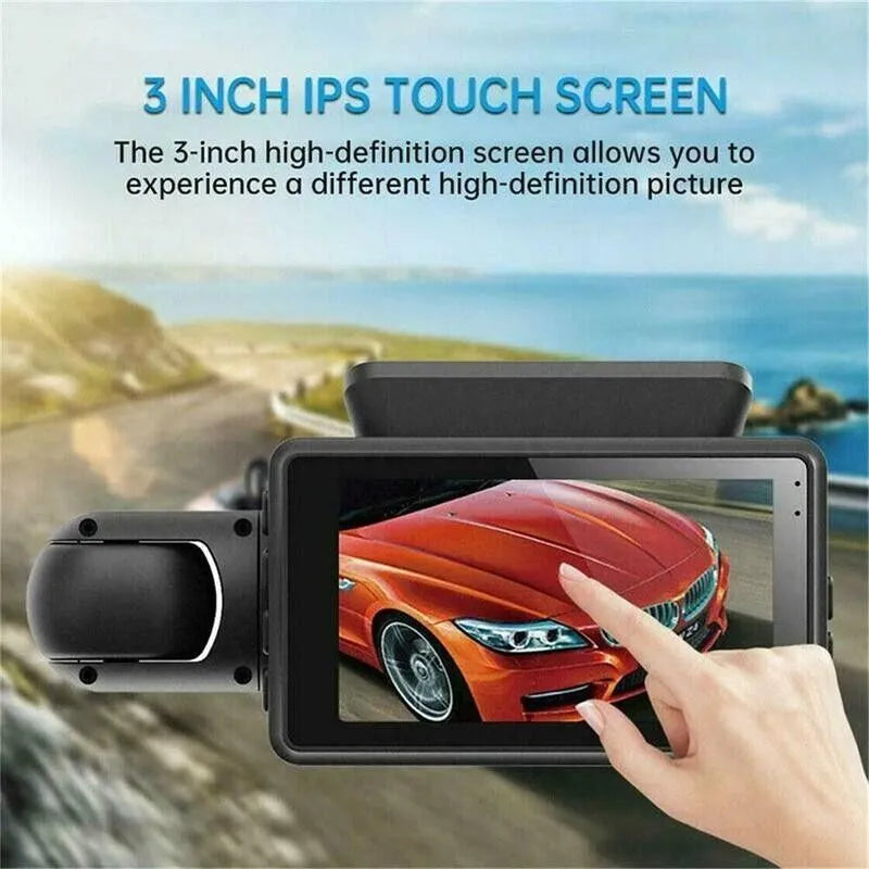 1080P Dual Dash Cam – Front & Rear Camera for Cars, Trucks & SUVs