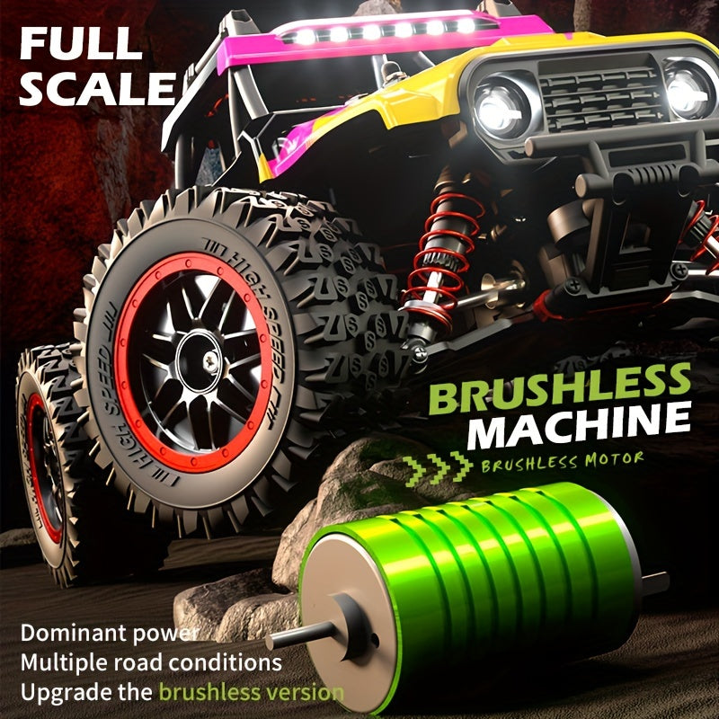 75KM/H Remote Control Racing Car, 4WD Remote Control Car Professional Racing Brushless Electric High Speed Off-Road Drift Remote Control Toy Halloween Christmas Gift