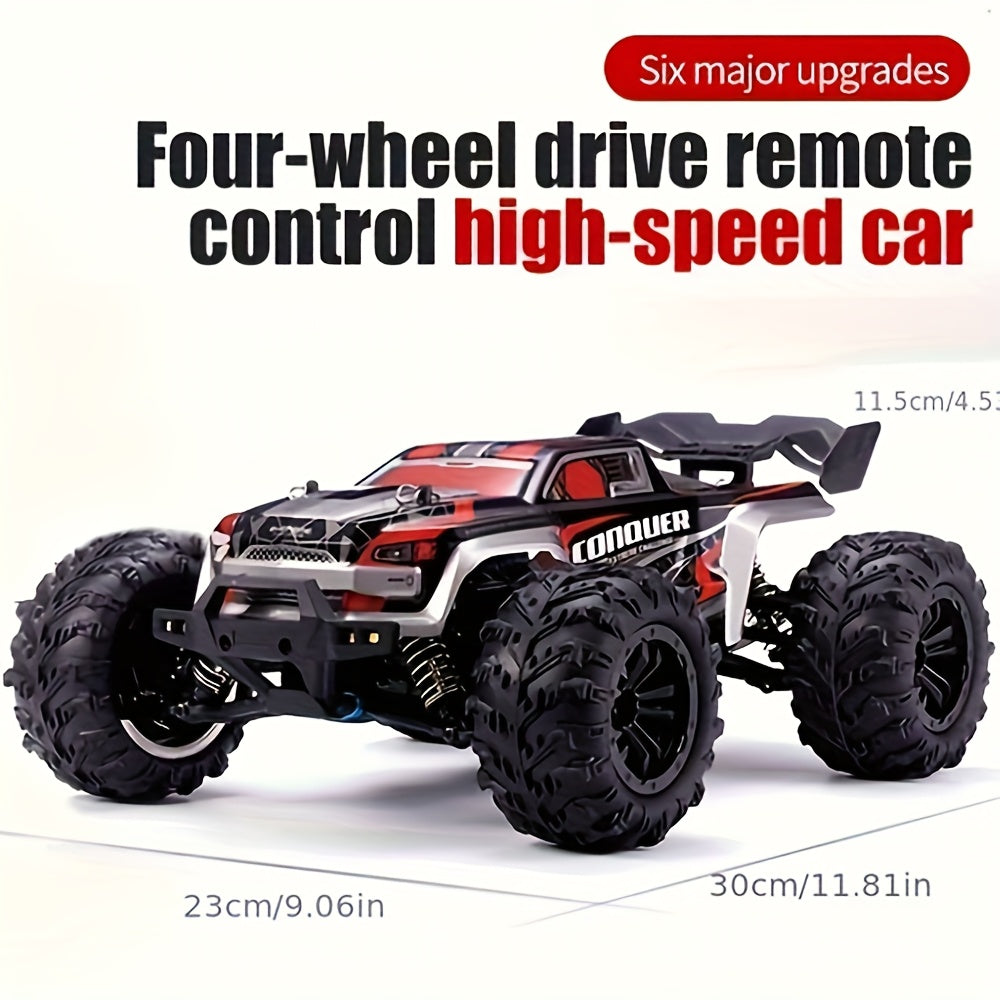 All Terrain 4WD High-speed Off-road Car, Designed With A Simulation Structure, 2. 4G Full Proportion Synchronous Remote Control System, Full Proportion Throttle/steering, LED Headlights, Christmas Gifts