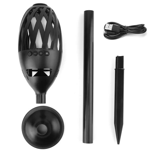 LED Flame Torch Wireless Speaker – Waterproof Outdoor Atmosphere Light