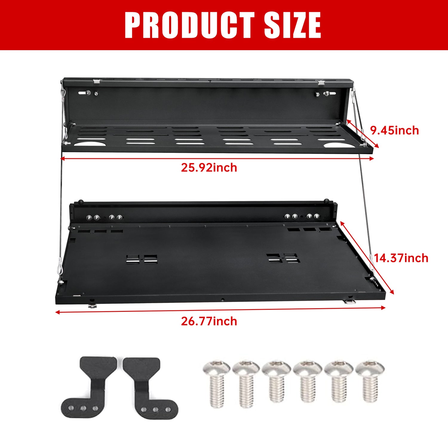 Tailgate Table for Ford Bronco (2021–2024) – 2-Tier Cargo Shelf