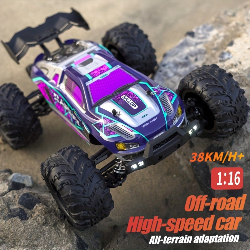 All Terrain 4WD High-speed Off-road Car, Designed With A Simulation Structure, 2. 4G Full Proportion Synchronous Remote Control System, Full Proportion Throttle/steering, LED Headlights, Christmas Gifts