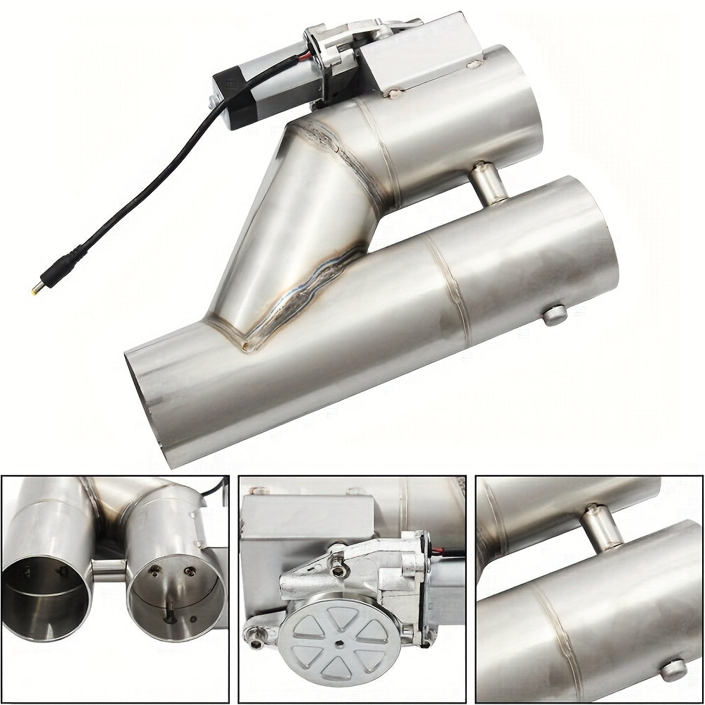 2.5in 63mm Electric Exhaus Cutout E-Cut Out Dual Valve With Remote Control