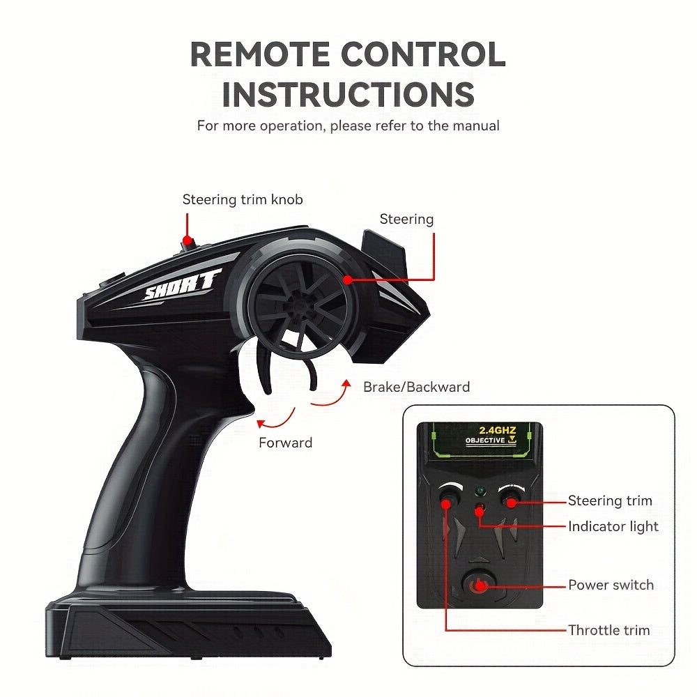 1:16 Scale All Terrain RC Cars, 2.4GHz 40KM/H High Speed 4WD Remote Control Car 4X4 Off Road Monster Truck, Blue Electric Vehicle Toys For Vehicle Enthusiasts Halloween Christmas Birthday Gifts