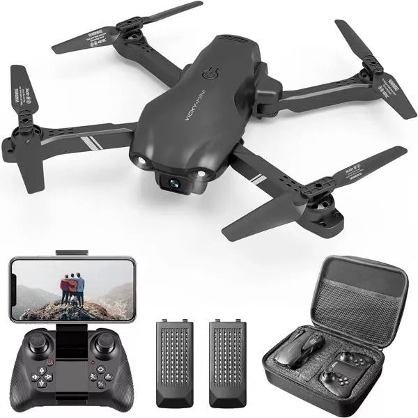 4DRC V13 RC Drone – 6K HD Dual Camera WiFi FPV Foldable Quadcopter with 2 Batteries