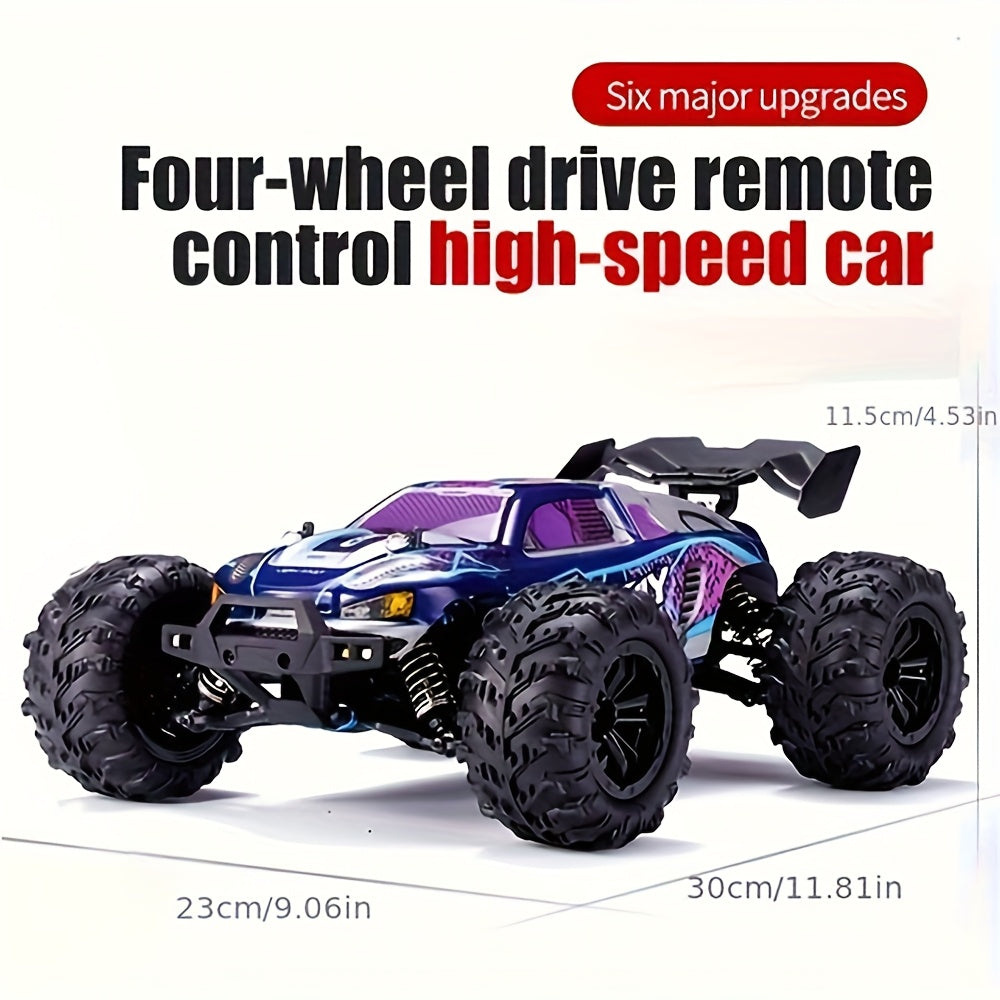 All Terrain 4WD High-speed Off-road Car, Designed With A Simulation Structure, 2. 4G Full Proportion Synchronous Remote Control System, Full Proportion Throttle/steering, LED Headlights, Christmas Gifts