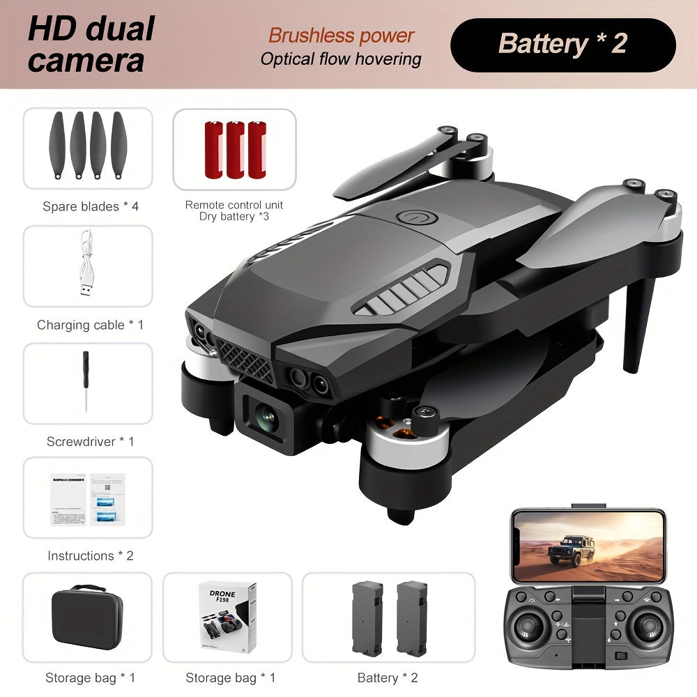 ESULOMP F196 Brushless Drone – HD Dual Camera Quadcopter