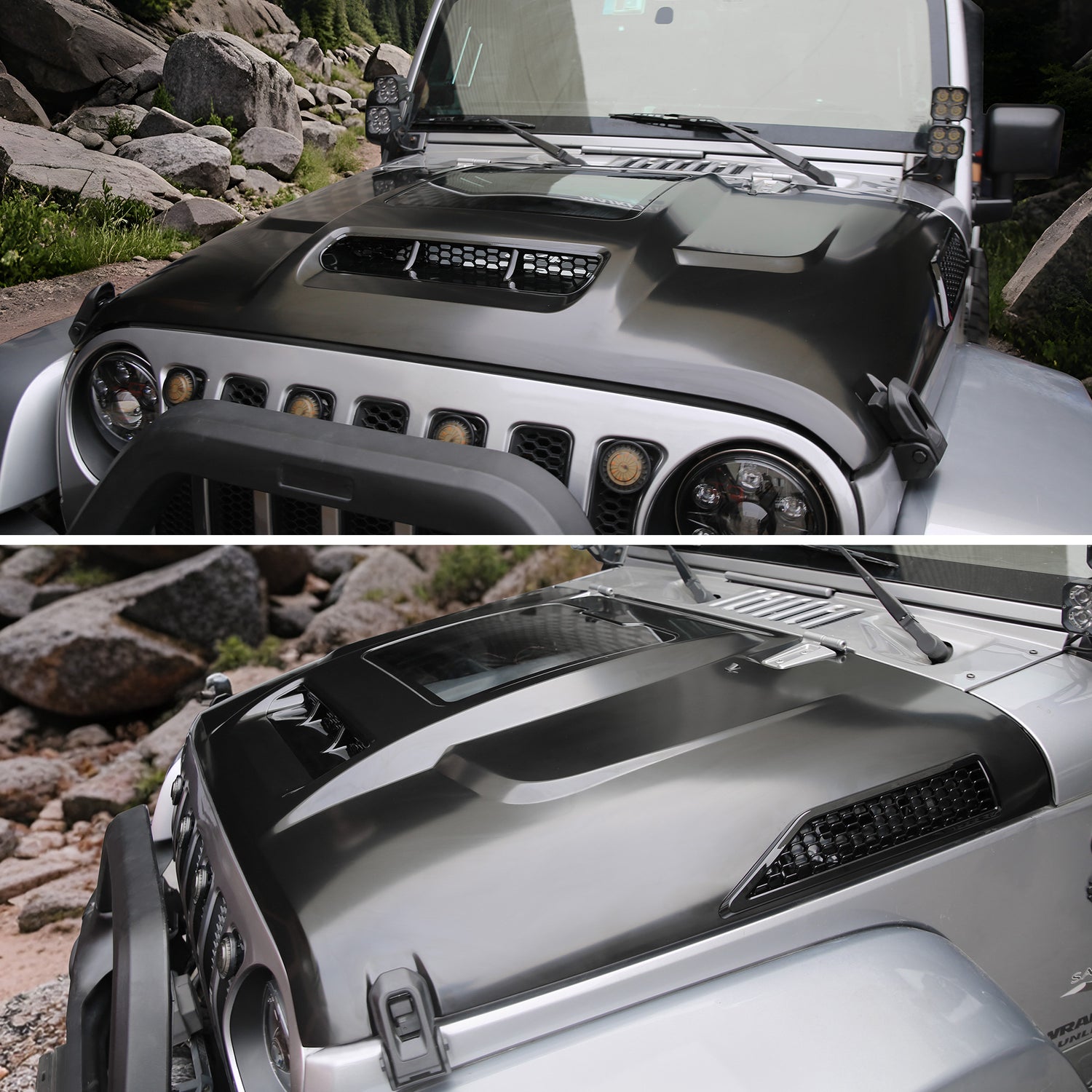 Vented Replacement Hood for Wrangler JK (2007–2018)