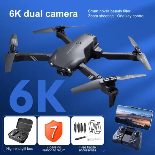 4DRC V13 RC Drone – 6K HD Dual Camera WiFi FPV Foldable Quadcopter with 2 Batteries