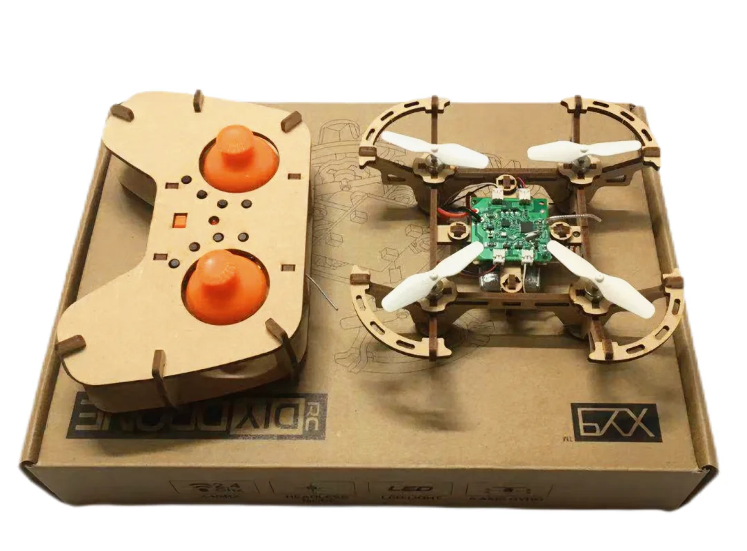 Wooden Drone DIY Kit – Remote Control Toy