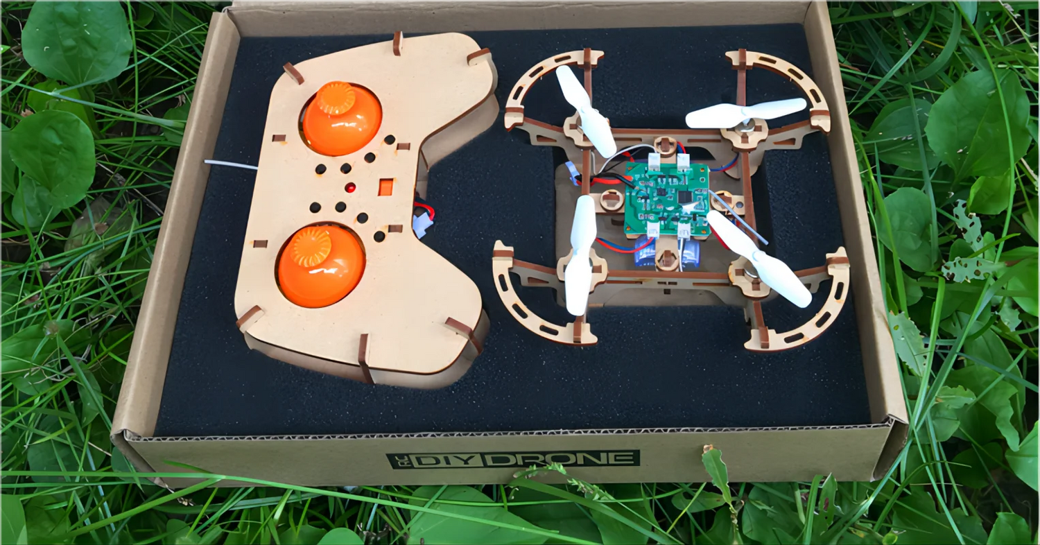 Wooden Drone  DIY kit Wooden assembled  Remote control toy fixed kit Remote Controlled Toys diy kit Training quadcopters