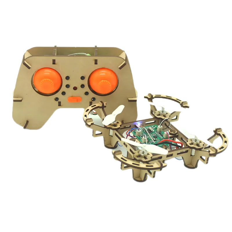 Wooden Drone DIY Kit – Remote Control Toy
