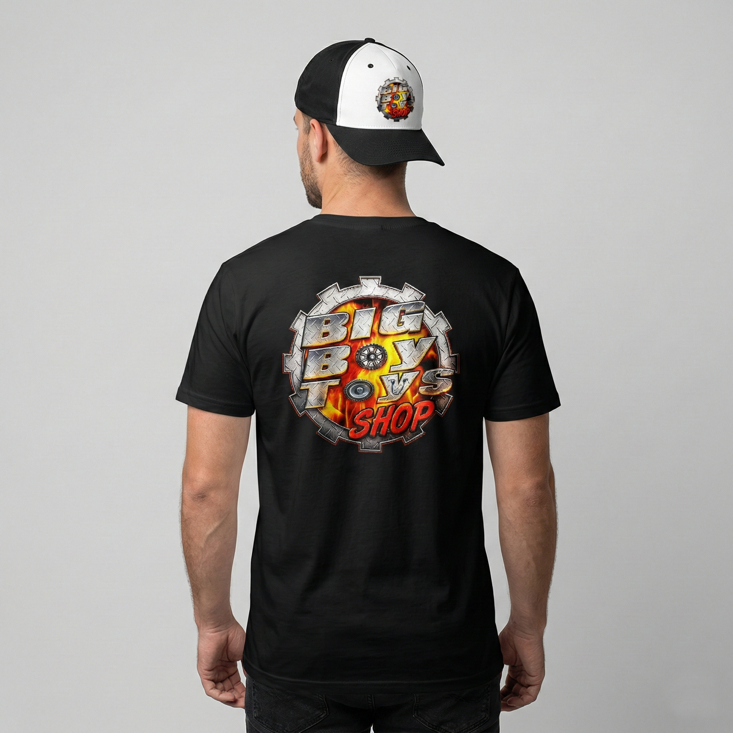 The "Daily Driver" Tee – Big Boy Toys Shop (Black/White)