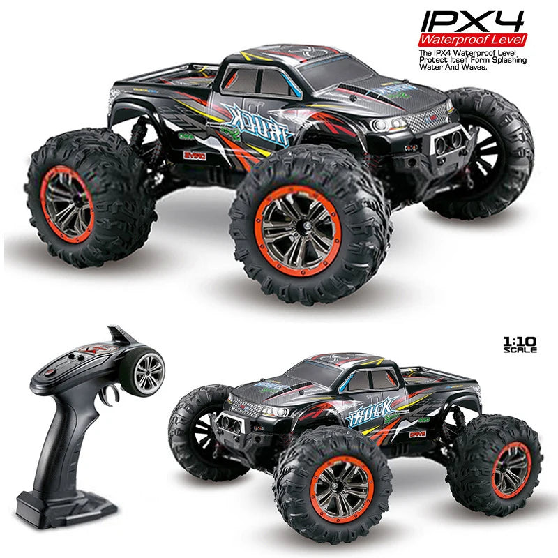 High Speed 50km/h 4WD 2.4Ghz Remote Control RC Car 9125 2.4G 1:10 4WD Double Motor Radio Controlled Off-road Racing Car Model