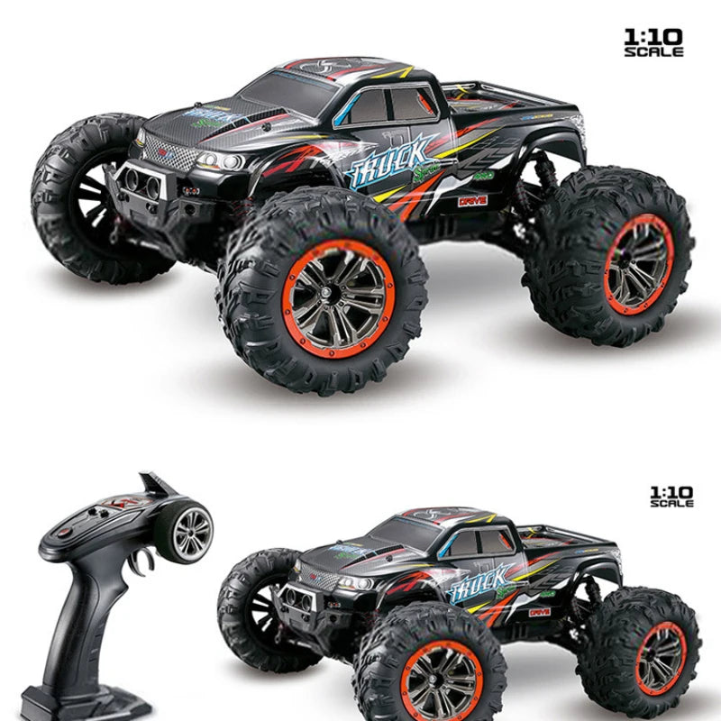 High Speed 50km/h 4WD 2.4Ghz Remote Control RC Car 9125 2.4G 1:10 4WD Double Motor Radio Controlled Off-road Racing Car Model