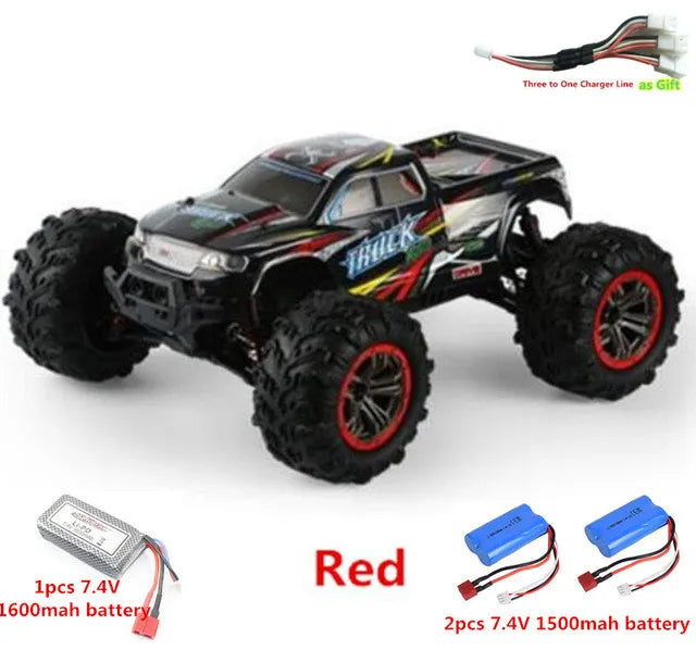 High Speed 50km/h 4WD 2.4Ghz Remote Control RC Car 9125 2.4G 1:10 4WD Double Motor Radio Controlled Off-road Racing Car Model
