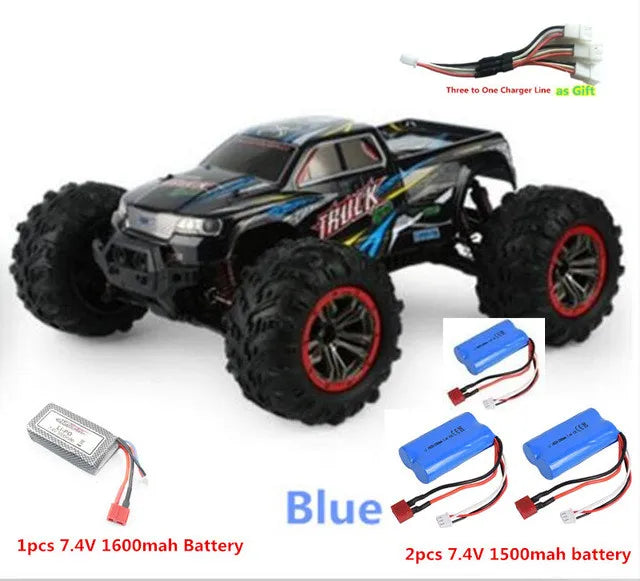High Speed 50km/h 4WD 2.4Ghz Remote Control RC Car 9125 2.4G 1:10 4WD Double Motor Radio Controlled Off-road Racing Car Model