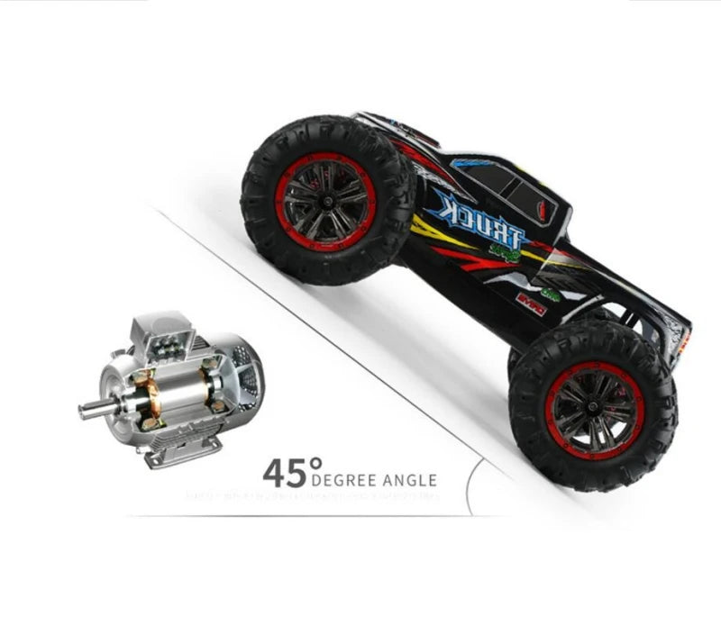 50KM/H High Speed 1:10 Remote Control Off-Road Truck 2.4G Radio Control 4WD Metal Shocks 45 Degree Climbing Ability RC Car Toy