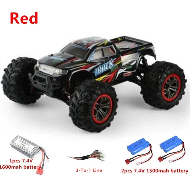 50KM/H High Speed 1:10 Remote Control Off-Road Truck 2.4G Radio Control 4WD Metal Shocks 45 Degree Climbing Ability RC Car Toy