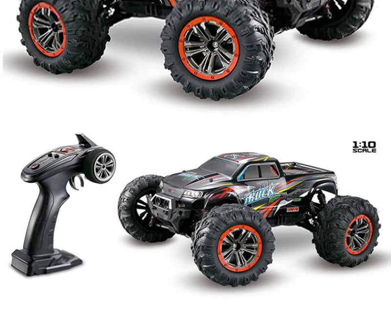 High Speed 50km/h 4WD 2.4Ghz Remote Control RC Car 9125 2.4G 1:10 4WD Double Motor Radio Controlled Off-road Racing Car Model