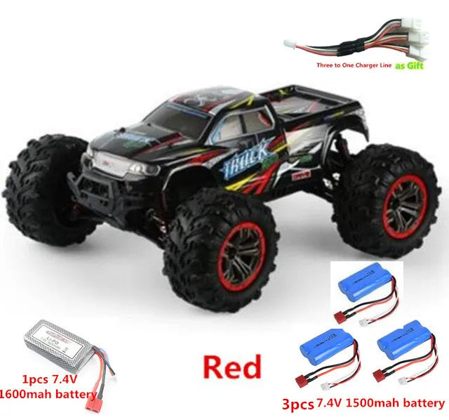 High Speed 50km/h 4WD 2.4Ghz Remote Control RC Car 9125 2.4G 1:10 4WD Double Motor Radio Controlled Off-road Racing Car Model