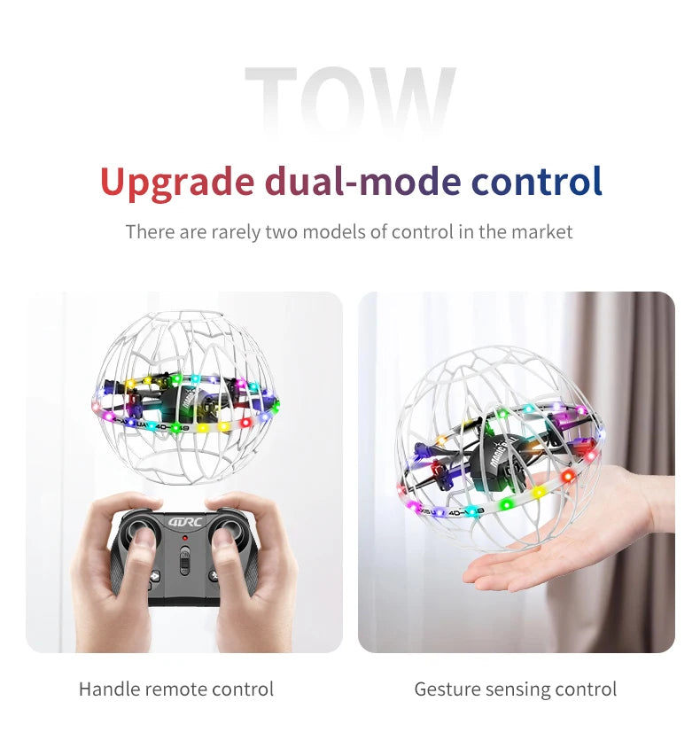 4DRC V49 Drone for Soccer Competition WiFi Fpv Obstacle Avoidance Helicopter Fixed Height RC Flying Ball Toys Starter Gifts