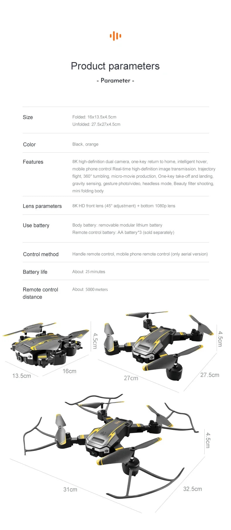 G6 Pro GPS Professional Drone 8K HD Dual-Camera Aerial Photography Omnidirectional Obstacle Avoidance Quadrotor RC Distance 5KM