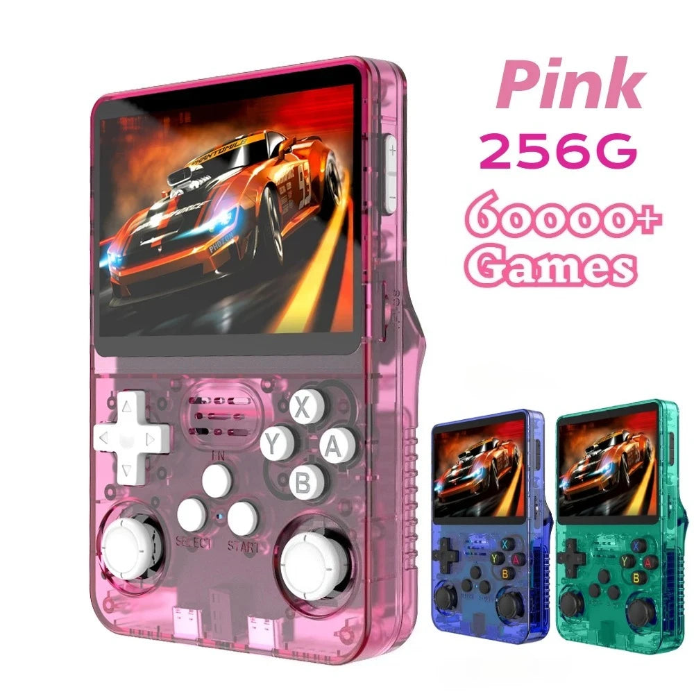 BOYHOM 256G/128G/64G R36S ARKOS 2.0 Retro Handheld Game Console 3.5'' IPS screen,Portable Pocket Game Player for  children gift